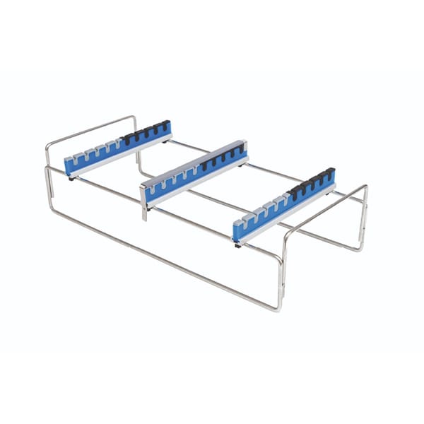 rack for endoscopy, 502 x 255 x 130 mm used with 1 / 1 200 mm height container holds 10 instruments 88.310.90