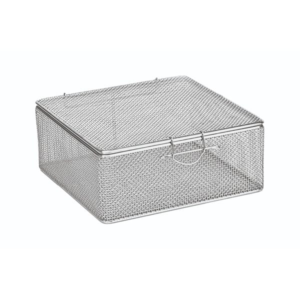 small fine mesh baskets, 80 x 40 x 40 mm mesh: 2×2 mm, wire: ø 0,5 mm with lid 88.311.07