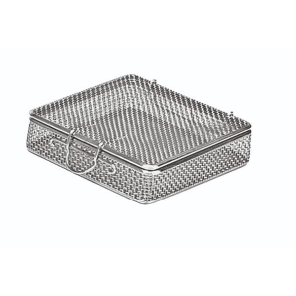 small fine mesh baskets, 100 x 100 x 10 mm mesh: 2×2 mm, wire: ø 0,5 mm with lid 88.311.11