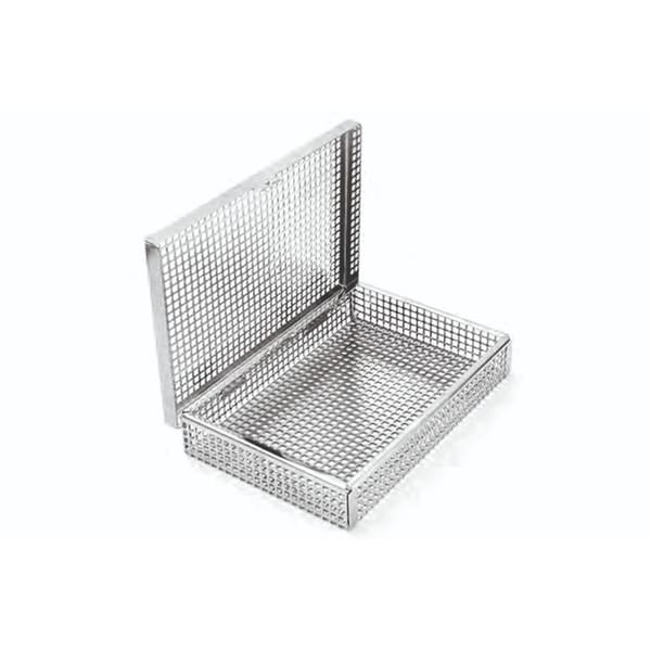 dental basket, 191 x 130 x 34 mm with lid without silicone fixation systems 88.378.60