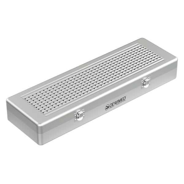 container implant model, 500 x 170 x 75 mm grey perforated bottom and perforated lid 88.503.30