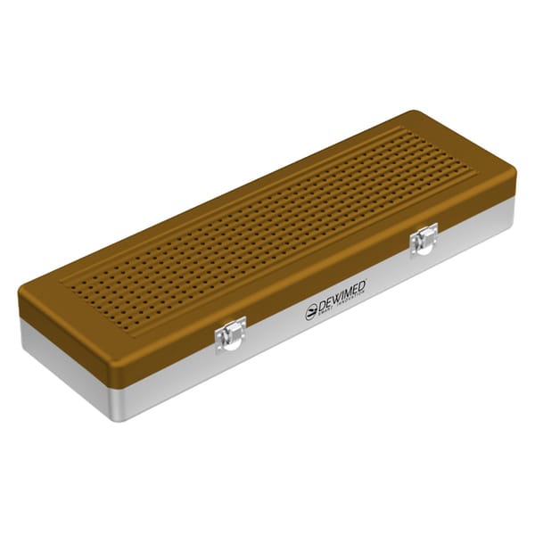 container implant model, 500 x 170 x 75 mm bronze perforated bottom and perforated lid 88.505.50