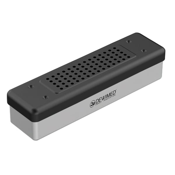 container scopy model, 260 x 70 x 60 mm black non-perforated bottom and perforated lid 88.506.00