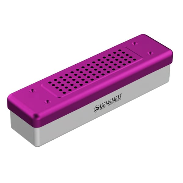 container scopy model, 260 x 70 x 60 mm purple perforated bottom and perforated lid 88.508.80