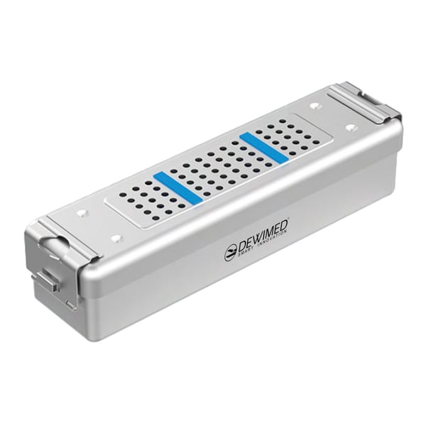 container scopy model with silicone holders, 275 x 70 x 65 mm grey perforated bottom and perforated lid 88.512.00