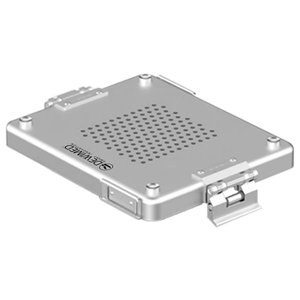 container lid grey, 232 x 174 mm 1 / 2 dental model perforated 88.615.70
