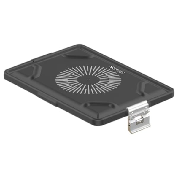 container lid black, 365 x 255 mm large dental model perforated 88.616.85