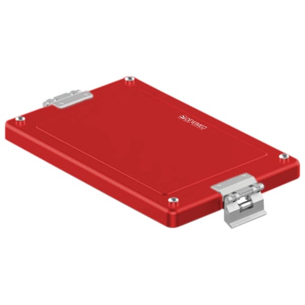 container lid red, 325 x 192 mm dental model non-perforated 88.618.74