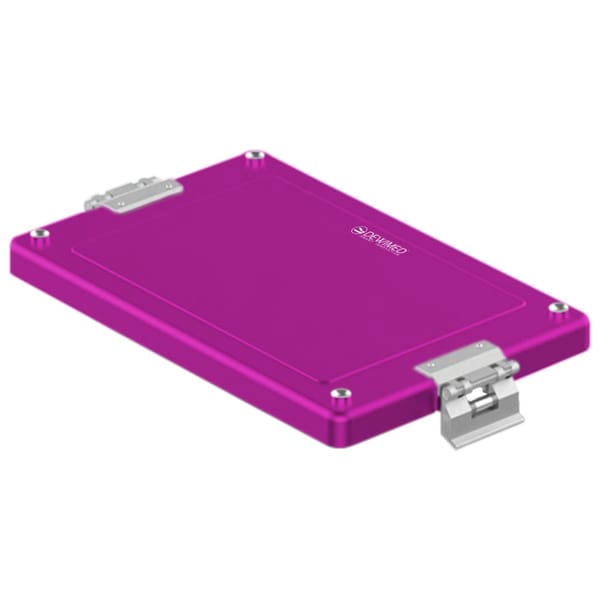 container lid purple, 325 x 192 mm dental model non-perforated 88.618.76