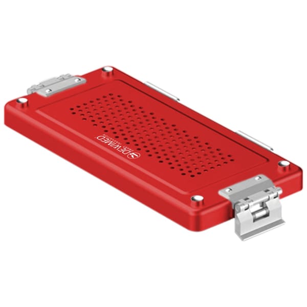 container lid red, 315 x 140 mm mini model perforated 88.619.74