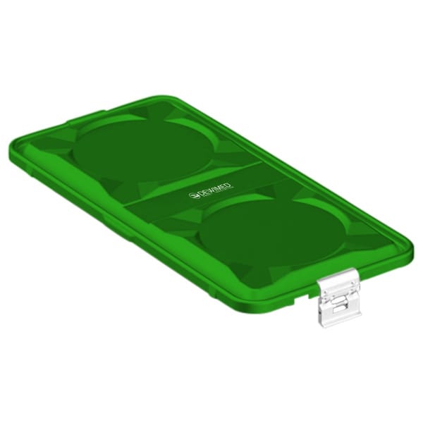 container lid green, 585 x 285 mm 1 / 1 standard plus model non-perforated 88.631.32