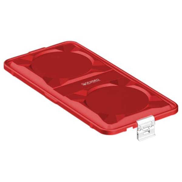 container lid red, 585 x 285 mm 1 / 1 standard plus model non-perforated 88.631.34