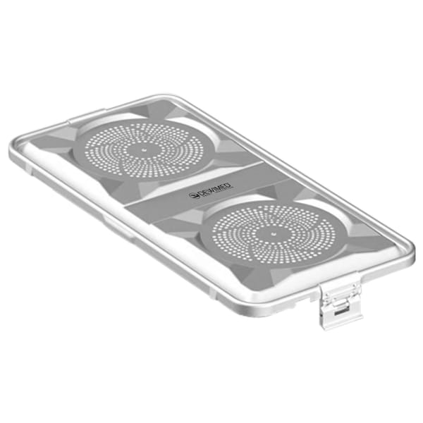 container lid grey, 585 x 285 mm 1 / 1 standard plus model perforated 88.631.80
