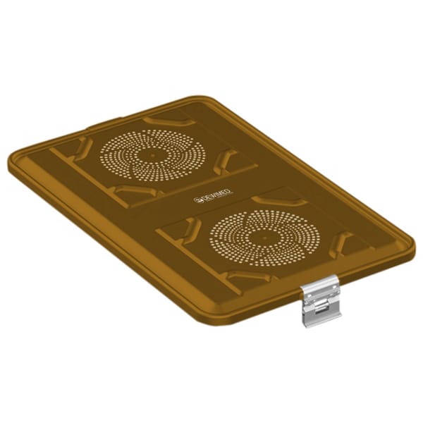 container lid bronze, 583 x 370 mm extra large size standard plus model perforated 88.633.16
