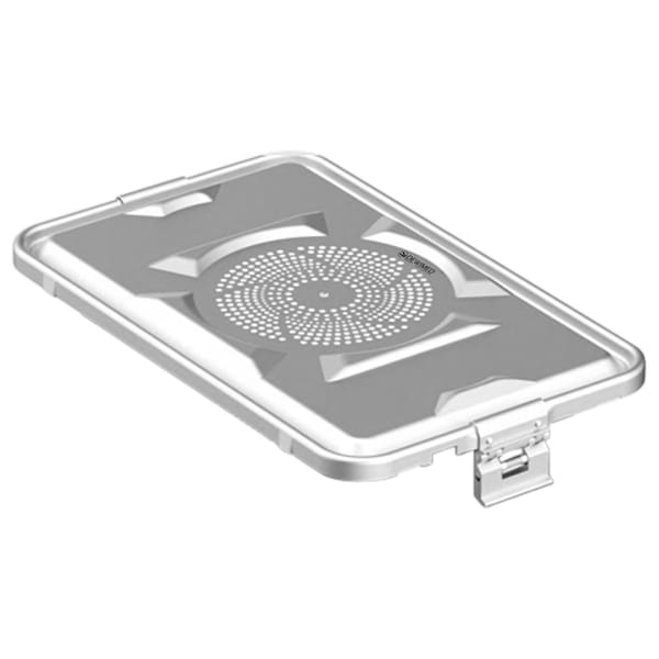 container lid grey, 460 x 285 mm 3 / 4 standard plus model perforated 88.633.40