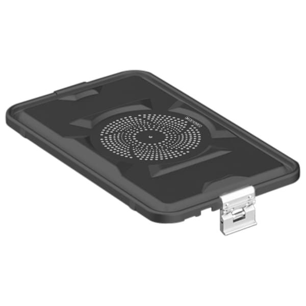 container lid black, 460 x 285 mm 3 / 4 standard plus model perforated 88.633.45
