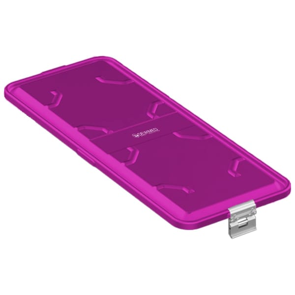 container lid purple, 710 x 285 mm extra long standard plus model non-perforated 88.633.86