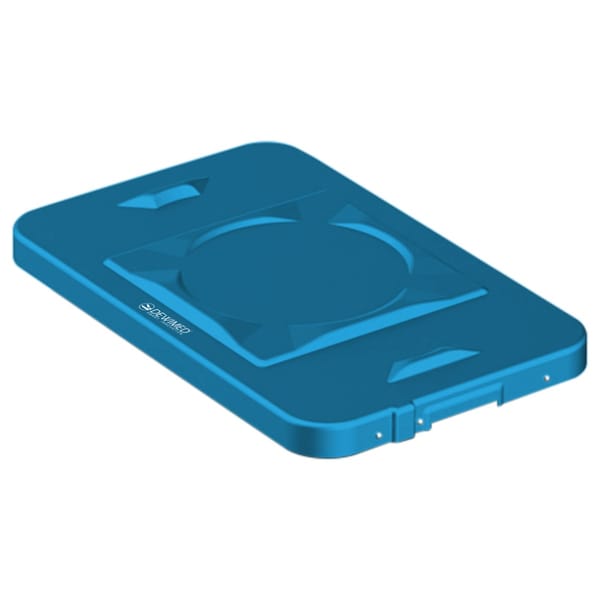container safety lid blue, 483 x 290 mm 3 / 4 standard plus model 88.634.13