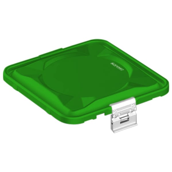 container lid green, 295 x 280 mm 1 / 2 standard plus model non-perforated 88.636.22