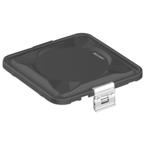 container lid black, 295 x 280 mm 1 / 2 standard plus model non-perforated 88.636.25