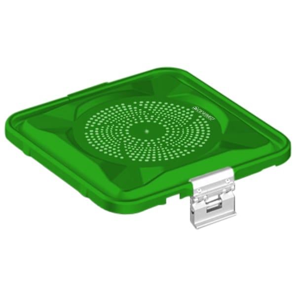 container lid green, 295 x 280 mm 1 / 2 standard plus model perforated 88.636.32