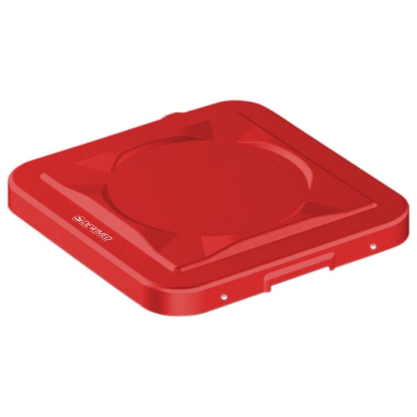 container safety lid red, 317 x 285 mm 1 / 2 standard plus model 88.637.04