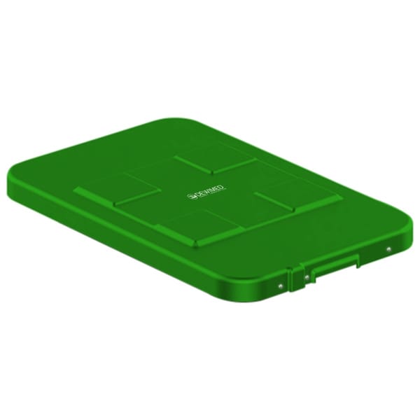 container safety lid green, 483 x 290 mm 3 / 4 standard model 88.641.29