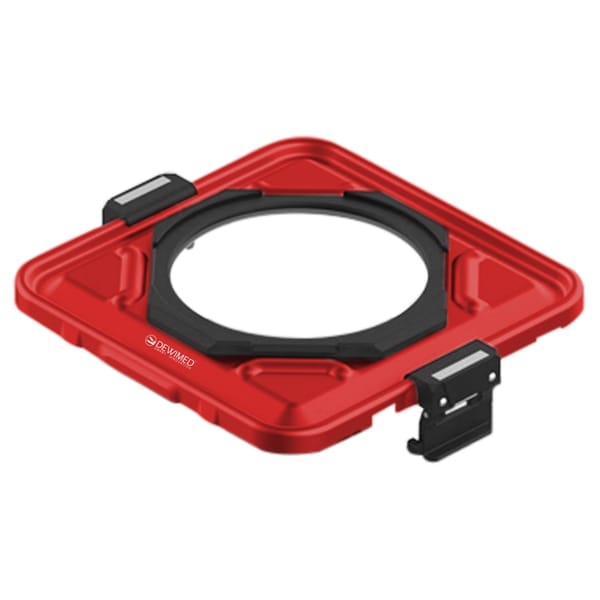 container lid red, 312 x 280 mm 1 / 2 window model 88.663.40D