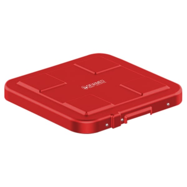 container safety lid red, 317 x 285 mm 1 / 2 standard model 88.670.40