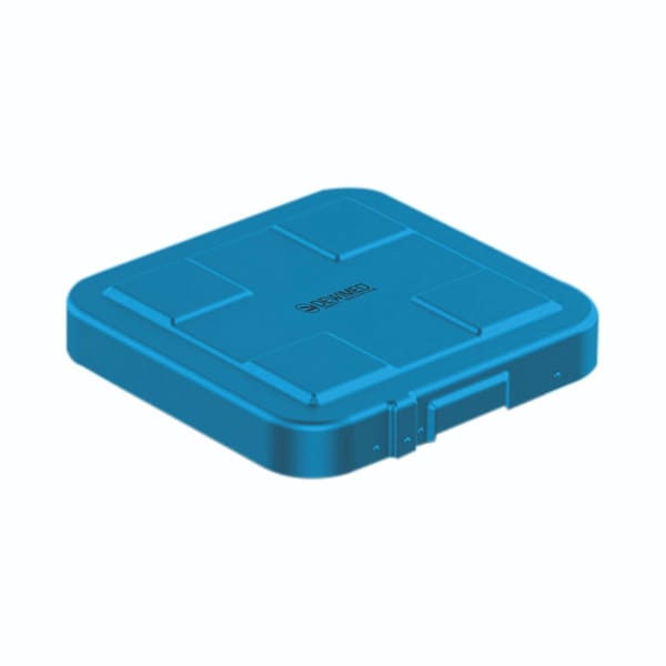container safety lid blue, 317 x 285 mm flat bio barrier model 88.714.21