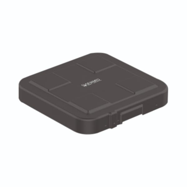 container safety lid black, 317 x 285 mm flat bio barrier model 88.714.23
