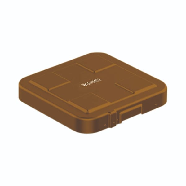 container safety lid bronze, 317 x 285 mm flat bio barrier model 88.714.25