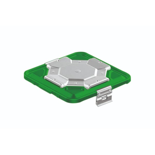 container lid green, 295 x 280 mm flat bio barrier model 88.717.82