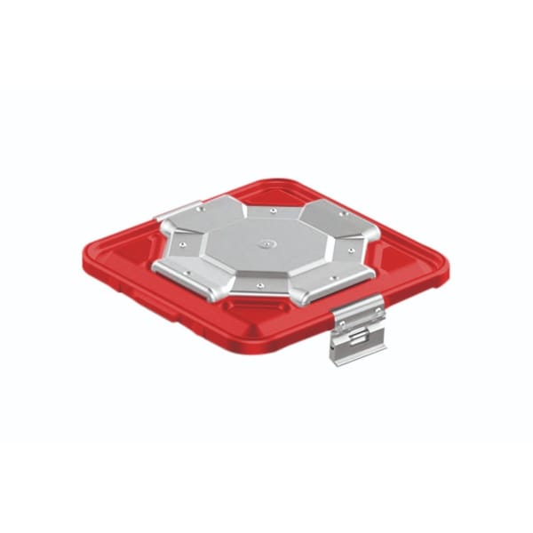 container lid red, 295 x 280 mm flat bio barrier model 88.717.84