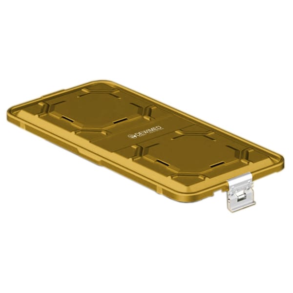 container lid yellow, 585 x 285 mm 1 / 1 b3 barrier model with aluminium biostop system 88.812.10BA