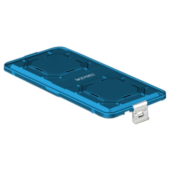 container lid blue, 585 x 285 mm 1 / 1 b3 barrier model with aluminium biostop system 88.812.30BA