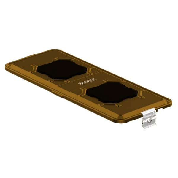 container lid bronze, 710 x 285 mm extra long b3 barrier model with ptfe system 88.821.27P