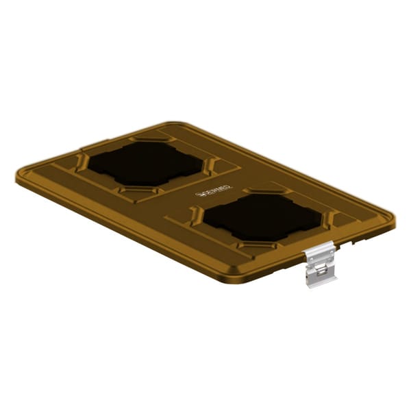 container lid bronze, 583 x 370 mm extra large b3 barrier model with ppsu biostop system 88.831.60B
