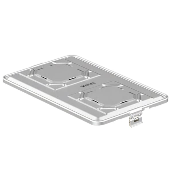 container lid grey, 583 x 370 mm extra large b3 barrier model with aluminium biostop system 88.832.60BA