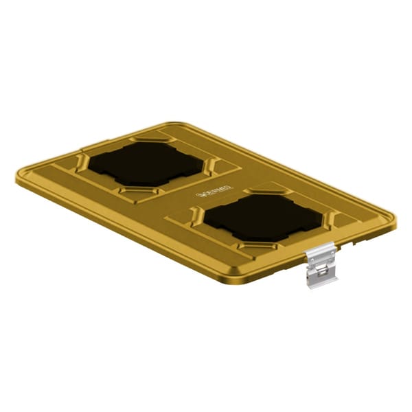 container lid yellow, 583 x 370 mm extra large b3 barrier model with ppsu biostop system 88.832.70B