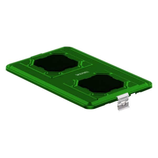 container lid green, 583 x 370 mm extra large b3 barrier model with ppsu biostop system 88.832.80B