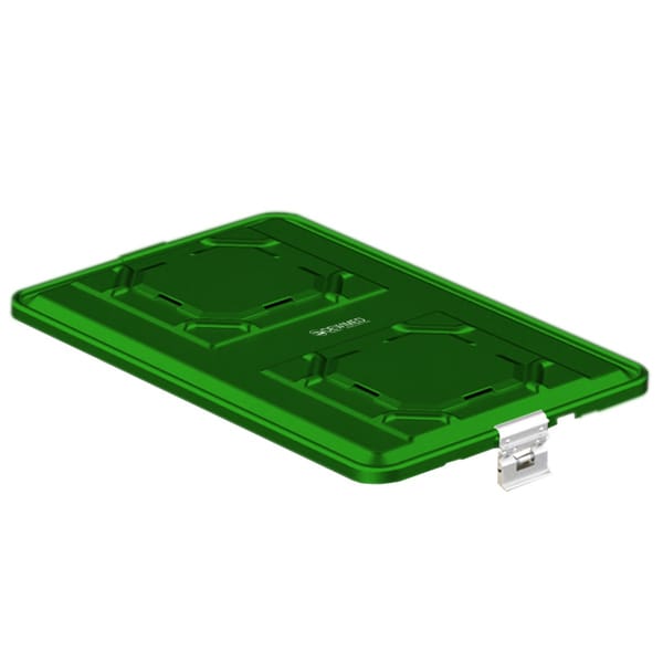 container lid green, 583 x 370 mm extra large b3 barrier model with aluminium biostop system 88.832.80BA