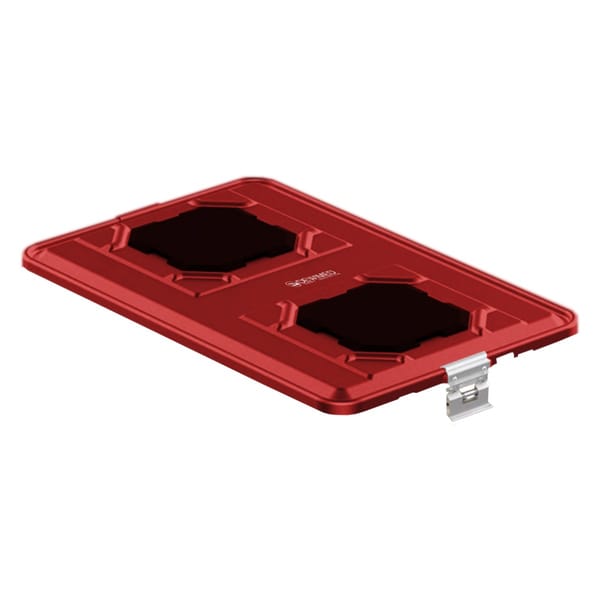 container lid red, 583 x 370 mm extra large b3 barrier model with valve system 88.833.00V