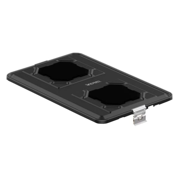 container lid black, 583 x 370 mm extra large b3 barrier model with ptfe system 88.833.10P