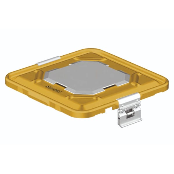 container lid yellow, 295 x 280 mm 1 / 2 b3 barrier model with valve system 88.863.10V