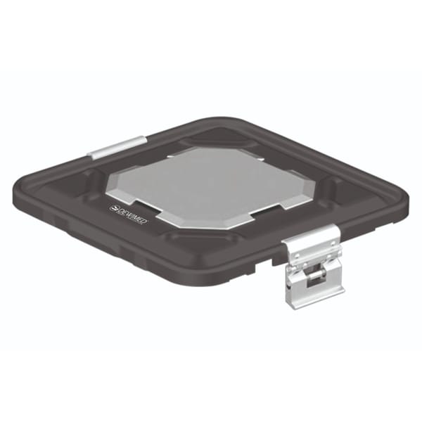 container lid black, 295 x 280 mm 1 / 2 b3 barrier model with aluminium biostop system 88.863.50BA