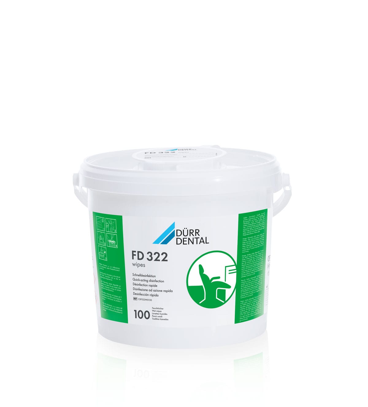 FD 322 wipes Schnelldesinfektion – DÜRR DENTAL, Disinfectant and Cleaning Wipes
