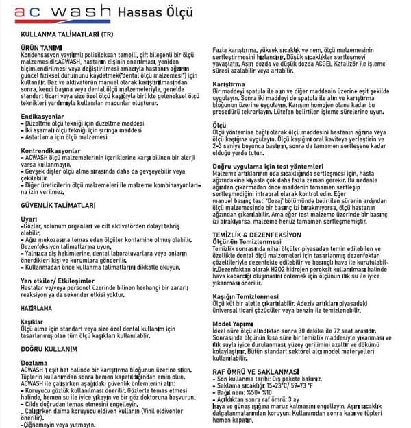 ADDPLUS+ AC WASH (2. Ölçü)