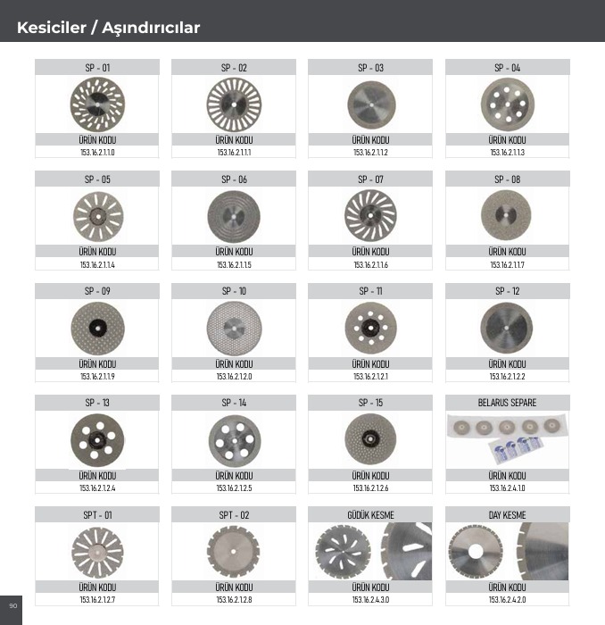 FREZ VE SEPARELER – Efes Dental Medikal Ic ve Dis Tic., Diamond Discs