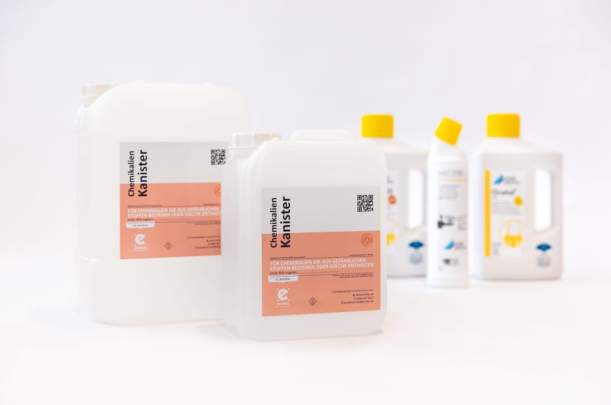 Chemikalienkanister bestellen – enretec, Waste Containers